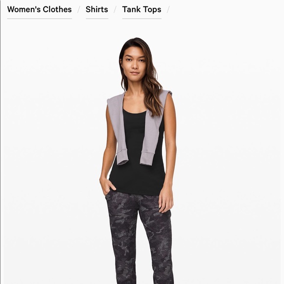 Lululemon Power Y tanks in black and grey - Picture 2 of 3